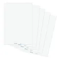 Produktbild: FRANKEN Flipchart-Block, 5 x 20 Blatt, beidseitig verwendbares Flipchart-Papier 80 g/qm, blanko, FSC-zertifiziert, chlorfrei gebleicht, Weiß, F2120