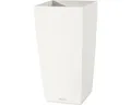 Produktbild: Pflanzvase Lechuza Cubico Color Kunststoff 30 x 30 x 56 cm weiß inkl. Erdbewässe