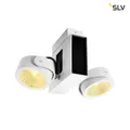 Produktbild: SLV 1001432 TEC KALU CW LED Indoor Wand- und Deckenaufbauleuchte double weiß schwarz 24° 3000K