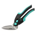 Produktbild: C.JET TOOL Teppichschere, Hochleistungsschere, Länge 25 cm Industrieschere, Mehrzweckschere für Teppich, Pappe, Leder, Beschneiden, Gartenarbeit, professioneller weicher Griff aus Edelstahl (Türkis)