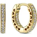 Produktbild: Pandora Pavé-Herz Ohrringe 266317C01 Ohrringe - Gold