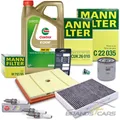 Produktbild: MANN-FILTER INSPEKTIONSPAKET SET C +ÖL FÜR AUDI A1 VW POLO 5 SKODA FABIA 1.0 TSI