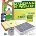 Produktbild: MANN-FILTER INSPEKTIONSPAKET SET A +ÖL FÜR AUDI A1 VW POLO 5 SKODA FABIA 1.0 TSI