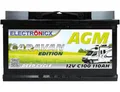 Produktbild: Electronicx AGM CARAVAN Versorgungsbatterie 12V 110Ah / 110 Ah Deep Cycle Batterie wartungsfrei versiegelt Pluspol rechts – Wohnmobil Wohnwagen Solar Batterie 315×175×190 mm zyklenfest Caravanakku
