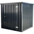Produktbild: LagercontainerXXL 2m Lagercontainer mit Einflügeltür & Doppelverriegelung RAL7021 Schwarzgrau 2,14x2,02x2,09