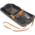 Produktbild: KHW | Snow Fox Schlitten | robuste Bauweise | ergonomischer Sitz | für alle Schneebedingungen | Farbe: Anthrazit | optimaler Komfort | stabiles De... - Schwarz/Orange