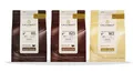 Produktbild: Callebaut Kuvertüre Callets Zartbitter, weiße und Milchschokolade (3 x 2,5 kg)