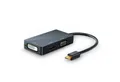 Produktbild: CSL 4k 3in1 Displayport 1.2 Adapter, Konverter Kabel 3840x2160 UHD 2160p Audio- & Video-Adapter Mini DisplayPort zu HDMI, DVI, VGA, 15 cm, Mini DP kompatibel mit PC MAC, Video und Audio-Übertragung