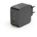 Produktbild: HAMA Schnellladegerät, 2xUSB-C(65W), 1xUSB-A(18W), PD, sw.
