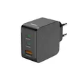 Produktbild: HAMA 2XC 2x USB-C, 1x USB-A Schnellladegerät Universal 65 W, Schwarz