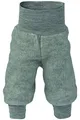 Produktbild: Baby Hose Fleece, 100% Schurwolle, Engel Natur mit Nabelbund, 74/80, Hellgrau Melange