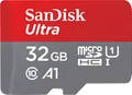 Produktbild: SanDisk Ultra microSDHC Speicherkarte 32GB + SD Adapter SDSQUA4-032G-GN6IA