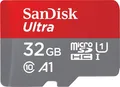 Produktbild: SanDisk 32 GB Ultra microSDHC+SD Adapter High Capacity SD MicroSDHC 32 GB (SDSQUA4-032G-GN6IA)