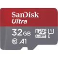 Produktbild: Sandisk Ultra microSDHC - Speicherkarte & Adapter - 32 GB - rot
