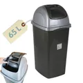 Produktbild: Mülleimer Schwingdeckel Eimer Schwingeimer Mülltrenner Abfalleimer Küche 65 L