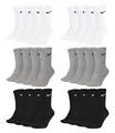 Produktbild: Nike Unisex Trainingssocken Everyday Cushioned Crew Socks SX7664 12 Paar, Artikel:-901 grey/white/black, Größe:46-50
