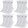 Produktbild: Nike Socken Herren Damen Lang Weiß Grau Schwarz Tennissocken 12 Paar Sportsocken