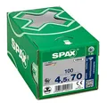 Produktbild: SPAX Senkkopf T20 Vollgewinde, 4.5x70, WIROX, 4CUT, 100 Stk