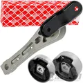 Produktbild: 3x FEBI MOTORLAGER OBEN UNTEN HINTEN für AUDI A3 8P VW GOLF V PASSAT 3C TOURAN