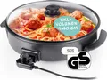 Produktbild: GOURMETmaxx Party-Pfanne elektrisch 1500W schwarz mit Deckel