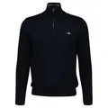 Produktbild: Gant Herren Classic Cotton Halfzip Pullover, Evening Blue, XL
