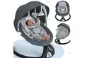 Produktbild: Insma Babyschaukel 5 Gang Elektrische bluetooth-Babywippe, mit 10 Liedern und Fernbedienung, 3x Spielzeug, Batteriekompatibel