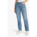 Produktbild: Tommy Hilfiger Straight-Jeans CLASSIC STRAIGHT RW mit Logo-Badge, in Knöchellänge blau 27