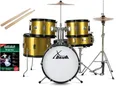 Produktbild: XDrum Junior Pro Kinder Schlagzeug Sunset Gold Sparkle inkl. Schule