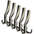 Produktbild: SOTECH 5 Stück Garderobenhaken JULIE STRONG lang Chrom dunkel neue stabile Ausführung Mantelhaken