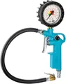 Produktbild: HAZET Reifenfüll-Messgerät 9041-1 I Manometer-Messbereich: 0-12 bar, Schlauchlänge: 400 mm, Manometer-Durchmesser: 63 mm I Reifendruck-Prüfer für Auto, Motorrad, Lkw uvm.