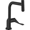 Produktbild: hansgrohe Spültisch-Einhebelmischer 230 Axor Citterio mit Ausziehbrause, mattschwarz