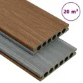 Produktbild: vidaXL WPC Terrassendielen mit Zubehör Braun und Grau 20 m2 4 m