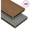 Produktbild: vidaXL Terrassendielen 20 mÂ² 4 m WPC Terrassendielen mit Zubehör Braun und Grau 20 m² 4 m, BxL: je 0x0 cm