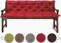Produktbild: sunnypillow Bankauflage Stuhlkissen Bankkissen 130 x 40 x 40 cm Sitzkissen und Rückenkissen für Hollywoodschaukel Polsterauflage Auflage - Rot
