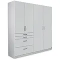 Produktbild: rauch BLUE Kleiderschrank Homburg 181 x 197 cm Dekor Weiß / Hochglanz
