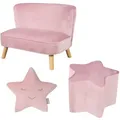Produktbild: Roba Kindersofa, Rosa, Textil, Füllung: Polyester, 70x50x48 cm, Kinder- & Jugendzimmer, Kindermöbel, Kindersitzmöbel & -tische, Kindersessel & -sofas