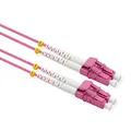 Produktbild: VALUE LWL-Kabel 50/125µm OM4, LC/LC, Low-Loss-Stecker, violett, 0,5 m
