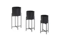 Produktbild: en.casa Blumenständer (3 St), »Orsa« 3er Set Metall Schwarz