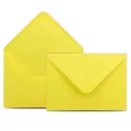 Produktbild: 25 Briefumschläge DIN C6 Gelb - 114 x 162 cm - Kuverts mit 100 g/m² Nassklebu...
