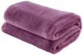 Produktbild: Erwin Müller Teddy-Fleece-Wohndecke Salerno, Fleece-Decke, Kuscheldecke Orchidee Größe 150x200 cm - flauschig weich, pflegeleicht