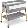 Produktbild: Selbststehendes Babybett Mit Matratze - Mobysystem - Wiege 0-6 Monate, Faltbares Reisebett, Atmungsaktives Netz, Mit Bremsrollen