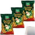 Produktbild: Funny Frisch Zwiebliringe Zwiebelringe Maisringe mit Zwiebelgeschmack 3x80g Tüte