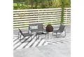Produktbild: Outsunny Sitzgruppe Gartenmöbel-Set 4-tlg. Gartengarnitur mit Zweisitzer Stühle Couchtisch, (Balkonmöbel-Set, 4-tlg., Sitzgarnitur), für Terrasse, Mesh, Schwarz