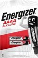 Produktbild: Energizer Alkalibatterie 1,5V AAAA (E96/25A) 2 Stk