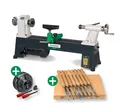 Produktbild: Drechselbank Drechselmaschine Holzstar DB 450 SET +4-Backenfutter +Drechseleisen