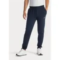 Produktbild: Sweathose H.I.S, Herren, Gr. 44/46 (S), N-Gr, blau (navy), Sweatware, Obermaterial: 60% Baumwolle, 40% Polyester, unifarben, Basic, bequem lang, Hosen Sweathose, Jogginghose mit kleinem Logodruck