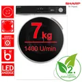 Produktbild: SHARP ES-NFB714CWA-DE Waschmaschine Frontlader 7kg RO_ESNFB714CWADE_R
