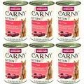Produktbild: Animonda Cat Carny Kitten Rind und Putenherzen 6x400g