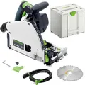 Produktbild: Festool Tauchsäge TS 60 KEBQ-Plus, Handkreissäge, 1500 W, Schnittleistung bis 62mm, mit Koffer