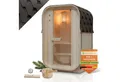 Produktbild: Artsauna Fasssauna Nolvik, BxTxH: 128 x 120 x 194 cm, 38 mm, Für 1 bis 2 Personen, 3,6 kW Saunaofen, Fichtenholz, Zubehör-Set